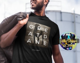 Great Dane tshirt grote honden shirt Great Dane geschenken hond minnaar geschenken Great Dane vader tee shirt Great Dane moeder Great Dane t-shirt cadeau grote honden