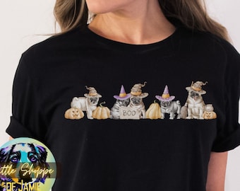 Mops Halloween t-shirt Hundeliebhaber Geschenk Mops Mama Geschenk Mops Shirt Mops Geschenk Halloween Hund Shirt Herbst Shirts Herbst Shirts Hund Mama Halloween Grafik