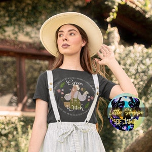Green witch shirts witchcraft wiccan gifts pagan shirts goblincore clothing witchy t-shirt forest witch cottagecore shirts gardening shirts