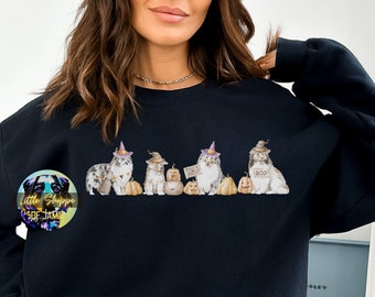 Shetland Sheepdog Halloween sweatshirt hondenliefhebber geschenken Sheltie moeder cadeau Sheltie shirt Shetland gezellige truien Halloween sweatshirt herfstshirt