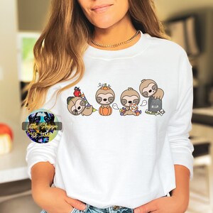 Cute Sloth Halloween sweatshirt sloth lover gift Sloth cub shirt Halloween gift Halloween shirt Autumn shirt gifts sloth gift trick-or-treat