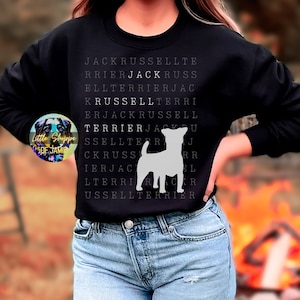 Jack Russell Terrier grafisch sweatshirt hondenliefhebber shirt Jack Russell trui Terrier cadeau Terrier moeder shirts Terrier papa geschenken gezellige truien