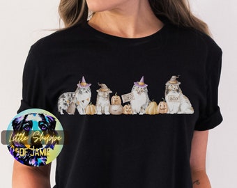 Shetland Sheepdog Halloween T-shirt hond minnaar geschenken Sheltie moeder cadeau Sheltie shirt Shetland Halloween hond shirt val shirt Rough Collie cadeau