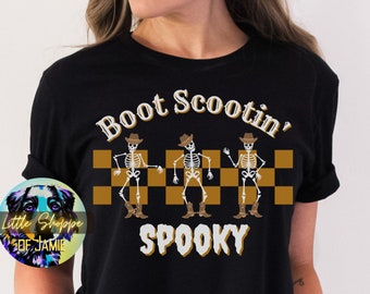 Skeleton Cowboy Halloween t-shirt spooky season shirt western shirt cowboy shirt spooky vibes Halloween gifts western graphic tee shirt gift