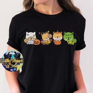 Shiba Inu Halloween tshirt dog lover gift Shiba Inu mom gift Shiba Inu shirt Halloween shirt fall shirt dog graphic tee shirt Akita Inu gift