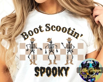 Skeleton Cowboy Halloween t-shirt spooky season shirt western shirt cowboy shirt spooky vibes Halloween gifts western graphic tee shirt gift