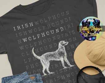 Irish Wolfhound graphic tee shirts dog lover shirts Irish Wolfhound t-shirt Wolfhound gifts Wolfhound mom dog mom shirts dog dad gift shirts