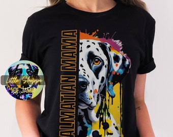 T-shirt Bambino Con Ritratto Dalmata – 100% Cotone, Serigrafata, Taglie Da 3 A 12 Anni