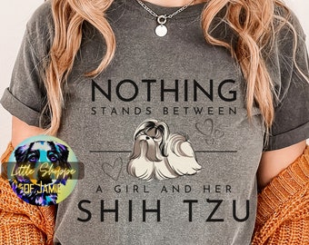 Shih Tzu graphic tee shirt dog lover gift dog mom shirts dog mom gifts Shih Tzu mom gift Shih Tzu tee shirts Shih Tzu lover shirts dog owner