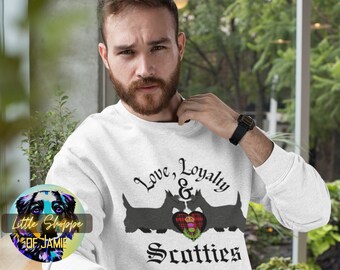 Scottish Terrier graphic Sweatshirt dog lover shirt Scottie dog sweater Scottish Terrier gifts Scottie mom dog mom shirt dog dad gift shirts