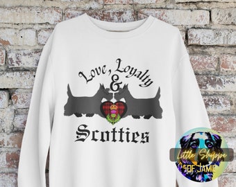 Scottish Terrier graphic Sweatshirt dog lover shirt Scottie dog sweater Scottish Terrier gifts Scottie mom dog mom shirt dog dad gift shirts