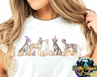 Grand Danois Halloween-t-shirt hundälskare gåva Grand Danois mamma-tröja hösttröjor Halloween-hundtröjor höstpresenter hundmamma-tröja Halloween-presenter