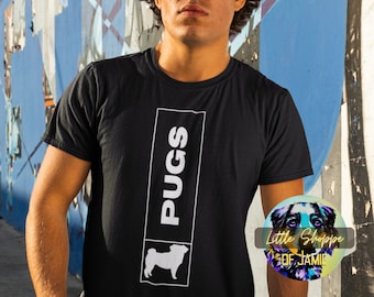 Mops Grafik T-Shirt Mops Mama Shirt Mops Geschenke Mops Papa Shirt Hundeliebhaber Geschenke Mops Shirts Mops Liebhaber Geschenk Hund Shirt
