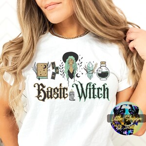 Basic witch shirts witchcraft wiccan gifts pagan shirts goblincore clothing witchy t-shirt forest witch cottagecore shirts green witch gifts