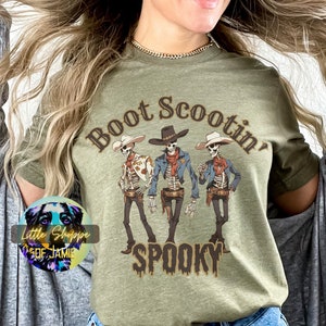 Skeleton Cowboy Halloween t-shirt spooky season shirt western shirt cowboy shirt spooky vibes Halloween gifts western graphic tee shirt gift