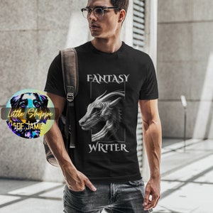 Fantasy writer graphic tee shirt writer gifts author gifts writing t-shirts novelist gift writer shirts author shirts Fantasy author tshirts