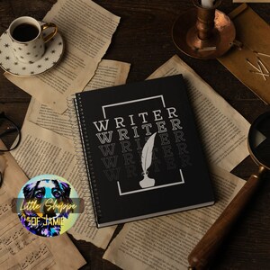 Schrijver Spiraal notebook schrijver geschenken auteur geschenken Schrijver dagboek auteur notebook schrijven dagboek literaire geschenken roman dagboek boek minnaar cadeau