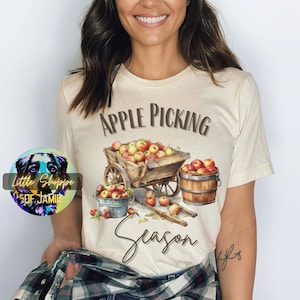 Apple Obstgarten T-Shirt Herbst Shirt Apfelernte T-Shirt Apfelernte Shirt Herbst Shirt Herbst Ernte Shirt Bauernhof frische Äpfel Landwirtschaft Geschenke