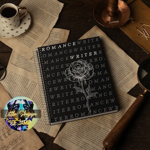 Romantiek Schrijver Spiraal notebook schrijver geschenken auteur geschenken Schrijver dagboek auteur notebook schrijven dagboek literaire geschenken roman planner schrijvers