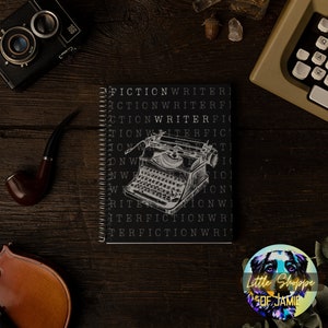 Fictie Schrijver Spiraal notebook schrijver geschenken auteur geschenken Schrijver tijdschrift auteur notebook schrijven dagboek literaire geschenken roman planner schrijvers
