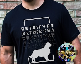 Golden Retriever tshirt Golden Retriever gifts dog lover gifts Retriever dad tee shirt Retriever mom t-shirt gift Golden Retriever tee shirt