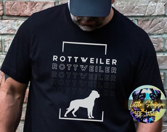 Rottweiler T-Shirt Rottweiler Shirt Hundegeschenk Rottweiler T-Shirt Hundeliebhaber Geschenk Rottweiler Papa T-Shirt Dobermann Rottweiler Geschenke Rottie T-Shirt