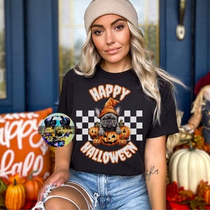Bulldog Francés Halloween camiseta perro amante regalo Frenchie mamá regalo Bulldog regalo Frenchie regalo Halloween perro camisa otoño camisas regalos de Halloween