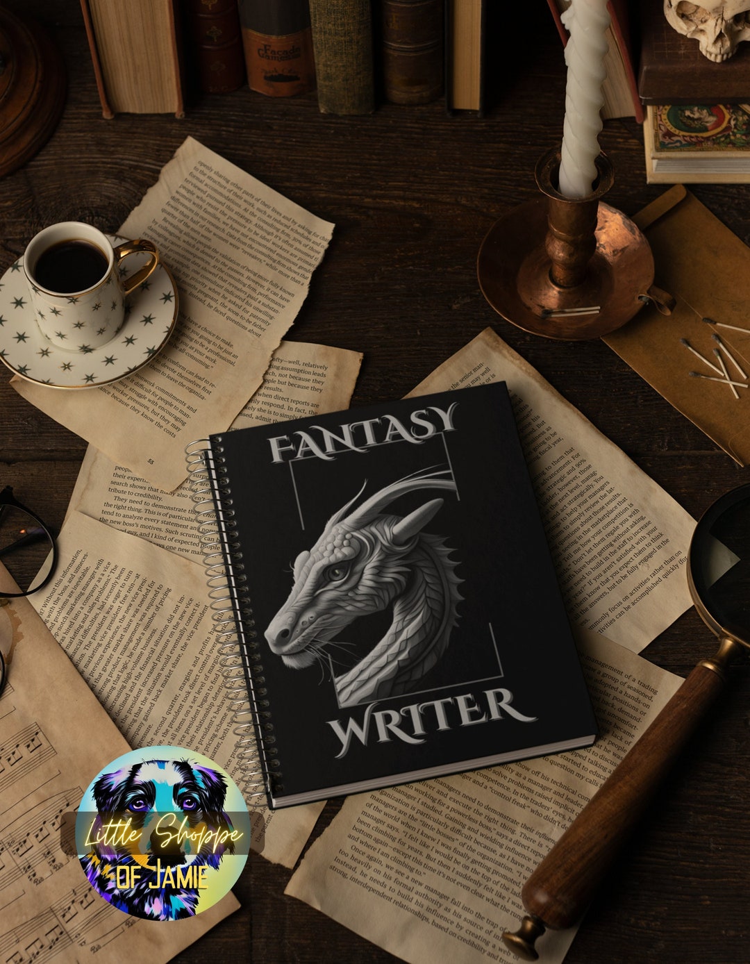 Fantasy Writer Spiral Notebook Writer Gifts Author Gifts Writer Journal ...