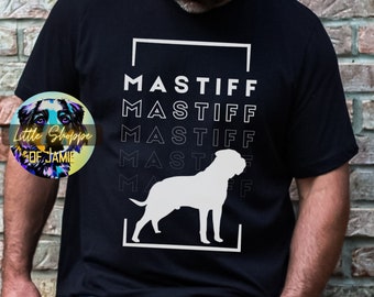 Mastiff graphic tee shirt mastiff shirt dog lover gift English mastiff gifts mastiff dad Mastiff tee shirts Neapolitan mastiff mom dog lover