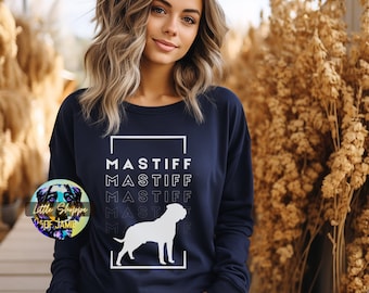 Mastiff graphic sweatshirt mastiff shirt dog lover gift English mastiff gifts mastiff dad Mastiff tee shirts Neapolitan mastiff mom sweaters