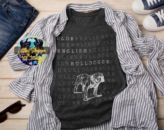 Olde English Bulldogge graphic tee shirts dog lover shirt Bulldog t-shirt Bulldog gift English Bulldog mom dog mom shirt dog dad gift shirts