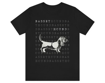 Basset Hound camiseta gráfica amantes de los perros regalos Basset