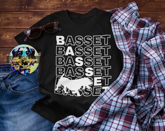 Basset Hound camiseta gráfica regalos amante de los perros Basset