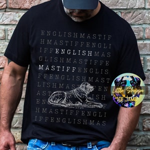 English Mastiff graphic tee shirt dog lover shirt English Mastiff  t-shirt Mastiff gift dog mom shirt dog Mastiff dad gifts Mastiff breeders