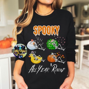 Spooky Skeleton Halloween Sweatshirt funny skeleton shirt Halloween gifts fall sweater autumn jumper Humorous sweater Halloween sweater gift
