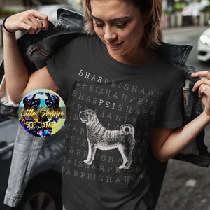 Shar Pei graphic tee dog lover gift Shar Pei mom gift Shar Pei dad shirts Shar Pei t-shirt Shar Pei gifts Dog mom tshirt dog dad tshirt gift