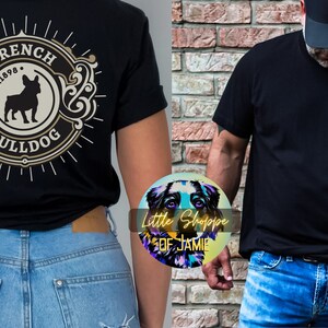 French Bulldog graphic tee shirt Bulldog gifts dog lover gift Bulldog dad tshirts Frenchie mama gift Vintage inspired Western Wear Victorian