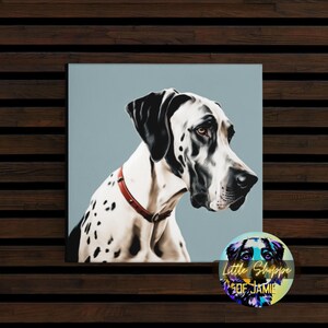 Great Dane canvas wall art Great Dane wall decor dog owner gift Great Dane Living Room decoration office décor bedroom art Housewarming gift
