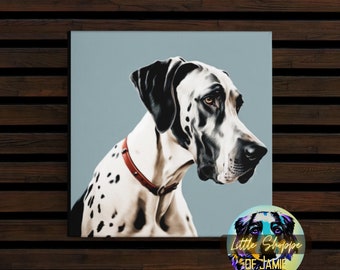 Great Dane canvas wall art Great Dane wall decor dog owner gift Great Dane Living Room decoration office décor bedroom art Housewarming gift