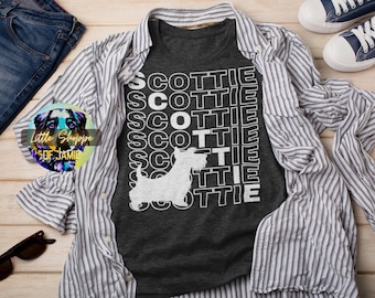 Scottish Terrier graphic tee shirt dog lover shirts Scottie dog t-shirt Scottish Terrier gifts Scottie mom dog mom shirt dog dad gift shirts