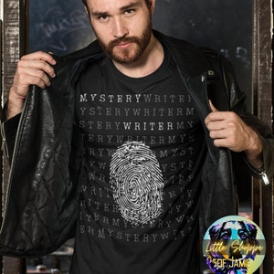 Mystery Writer graphic tee shirt Writer shirts author shirts writer gifts author gifts writing t-shirts novelist shirt novel writer bookworm