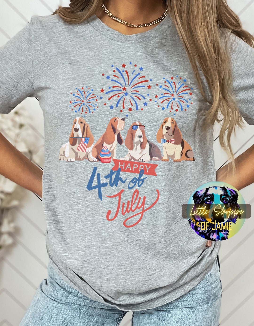 Hound Dog Fourth Of July T Shirt Design Vector Download