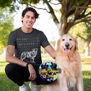Golden Retriever graphic tee shirts dog lover shirt Retriever t-shirt Retriever gift Retriever mom dog mom shirt Retriever dad gift t-shirts
