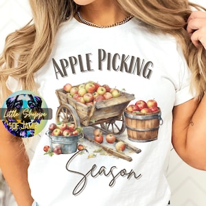 Apple Obstgarten T-Shirt Herbst Shirt Apfelernte T-Shirt Apfelernte Shirt Herbst Shirt Herbst Ernte Shirt Bauernhof frische Äpfel Landwirtschaft Geschenke