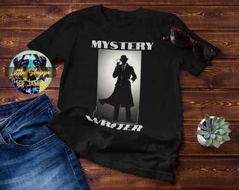 Mystery Writer graphic tee shirt Writer shirts author shirts writer gifts author gifts writing t-shirts novelist shirt novel writer bookworm
