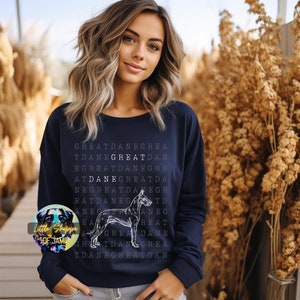 Great Dane graphic sweatshirt dog lover shirt Great Dane sweaters Great Dane gifts Great Dane mom Great Dane dad gifts Great Dane dog shirts