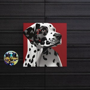 Dalmatian canvas wall art Dalmatian decor dog portraits living room wall decor Bedroom wall art entryway wall art office housewarming gifts
