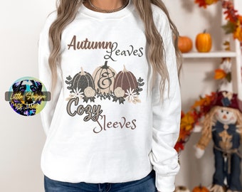 Cozy sweater fall sweatshirt autumn sweatshirts pumpkin sweatshirt thanksgiving sweaters fall jumper gift for her animal print autumn shirts