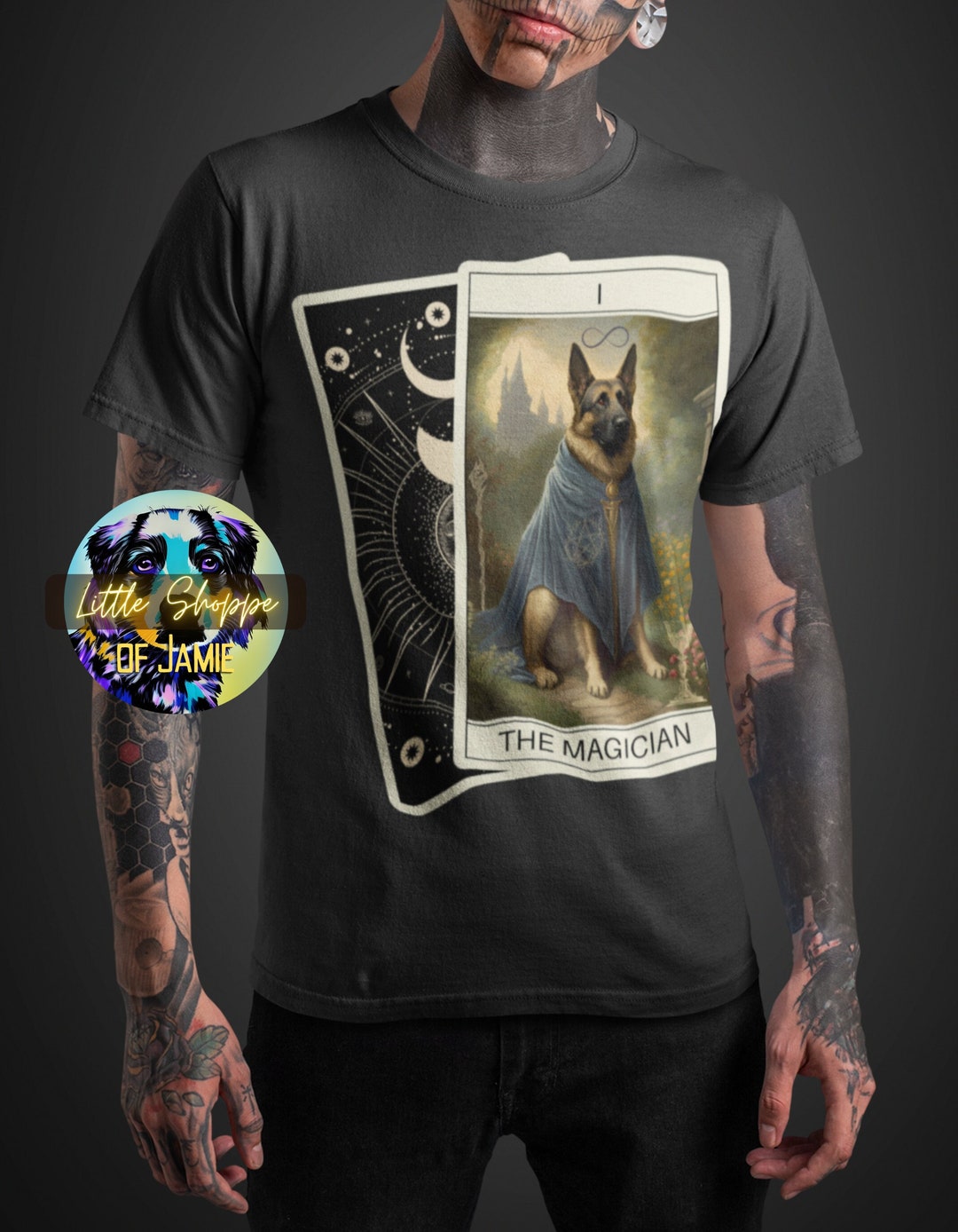 Sweatshirt Carte De Tarot Chien Berger Allemand