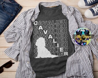 Cavalier King Charles Spaniel t-shirt Cavalier cadeaux amoureux des chiens cadeaux Cavalier papa tee-shirt Cavalier maman t-shirt cadeau Cavalier chien tee-shirts